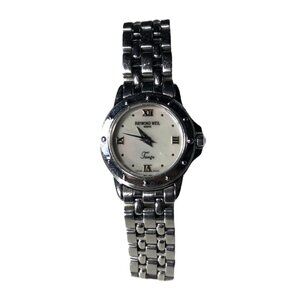 Raymond Weil Women's Watch Silver Toned Quartz 25MM Steel Tango Pearl Wrist